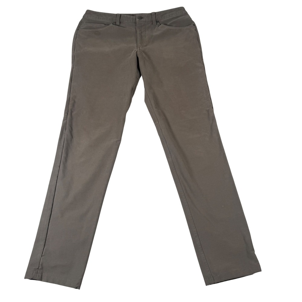 Lululemon ABC Pant Classic Mens 33 Olive Taupe Warpstreme‎ Golf Commute Corpcore